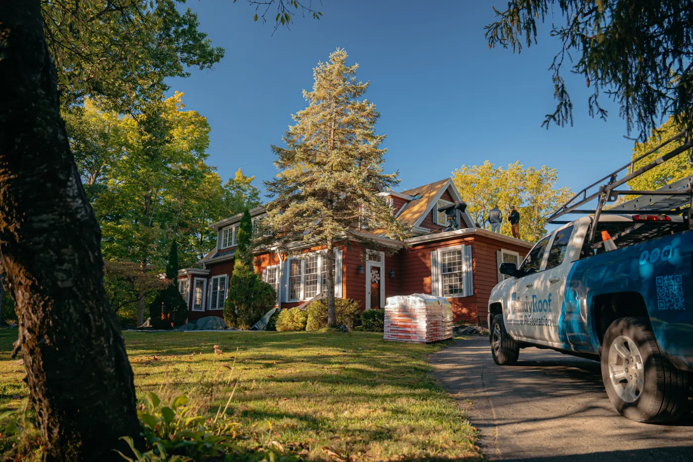 Commercial roof inspection documented in Markleville